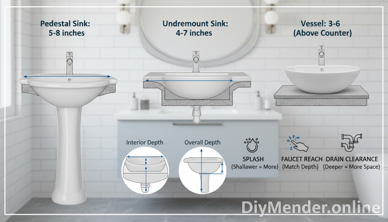 How Deep Is a Bathroom Sink? Standard Depths Explained