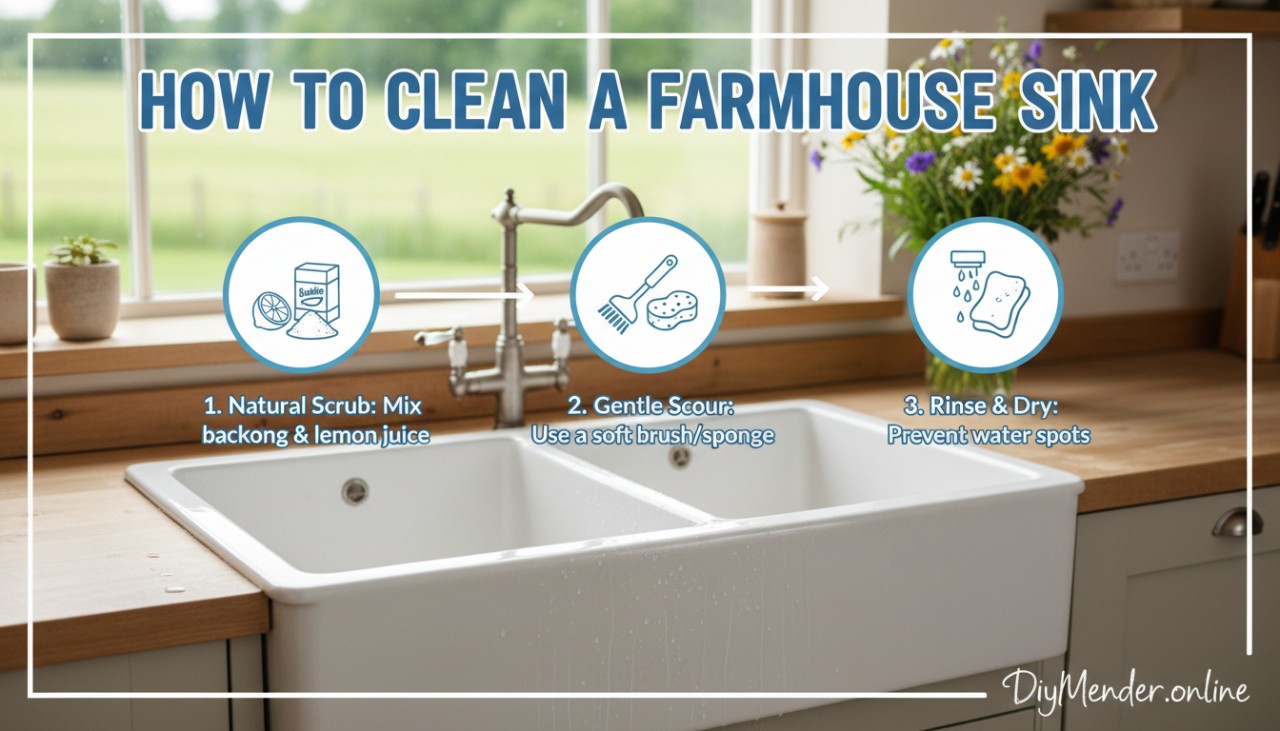 How to Clean a Farmhouse Sink: Simple Tips & Tricks