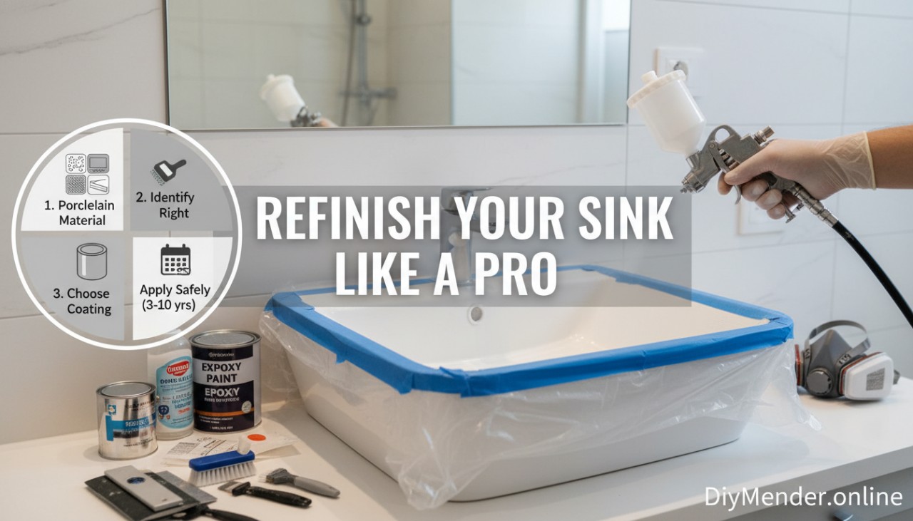 How to Refinish Bathroom Sink: A Durable DIY Guide