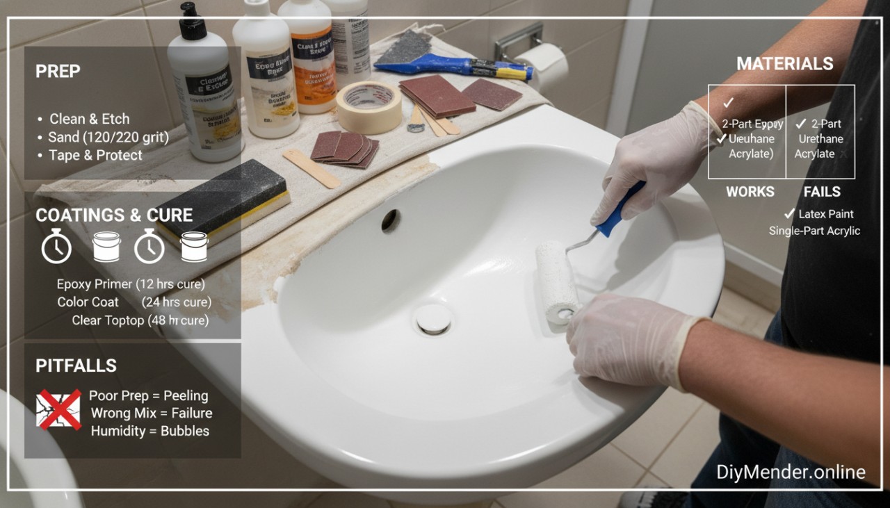 How to Resurface Bathroom Sink: Pro DIY Steps That Last