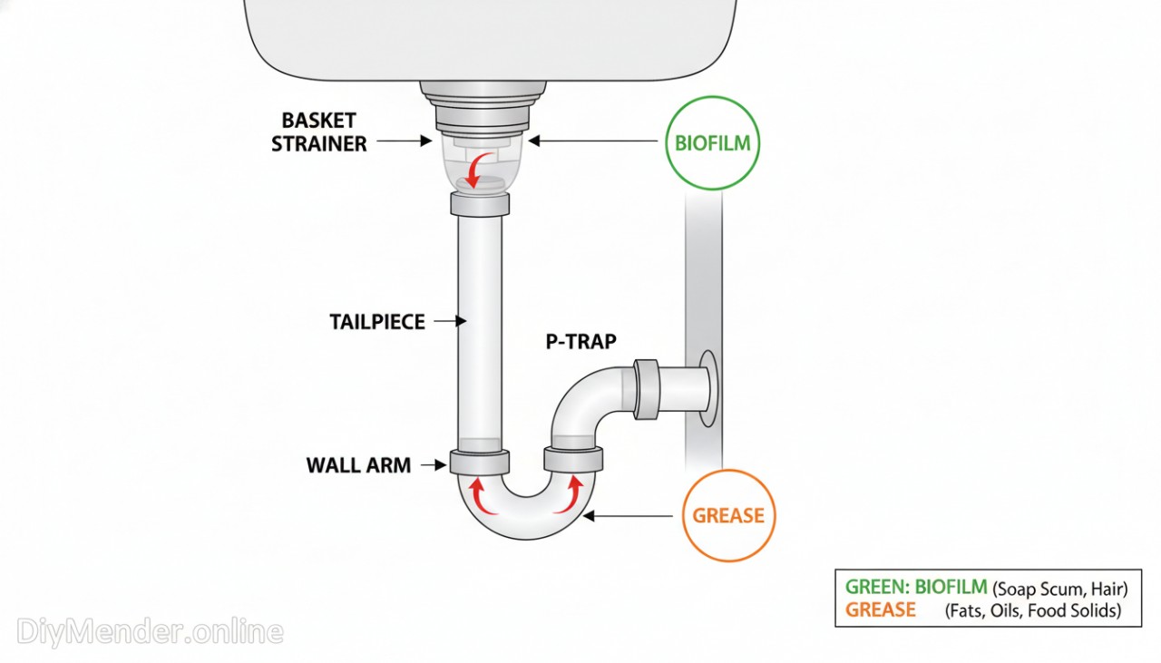 Labeled diagram of a typical <a href=