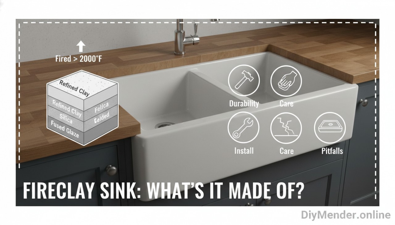 What Is Fireclay Sink Made Of? Materials, Firing, Real-World Tips