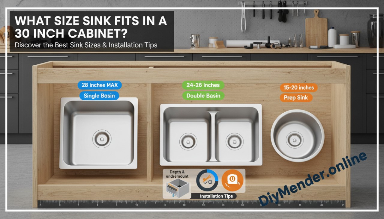 What Size Sink Fits in a 30-Inch Cabinet?