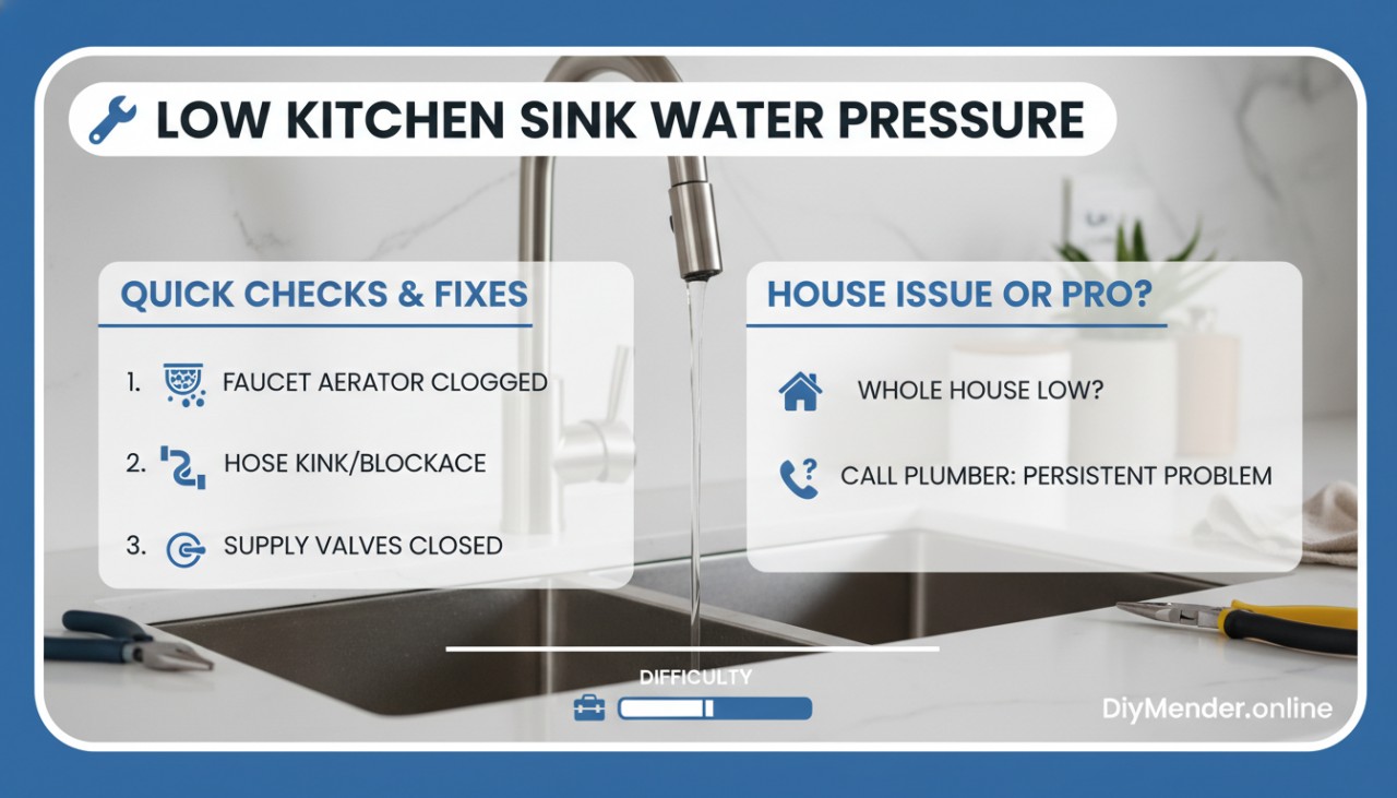Why Is the Water Pressure Low in My Kitchen Sink? Fix It